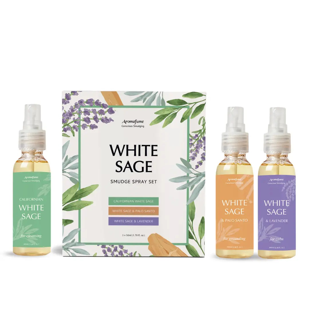 White Sage Smudge Spray Gift Set | Set of 3 Sage Sprays