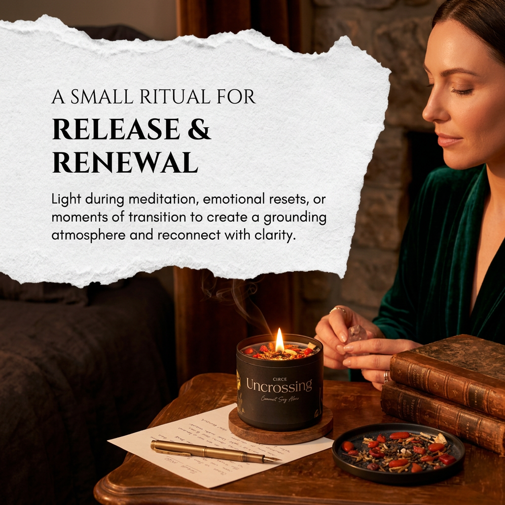 Uncrossing Spell Candle – Energy Clearing & Protection Manifestation Candle | 8 oz