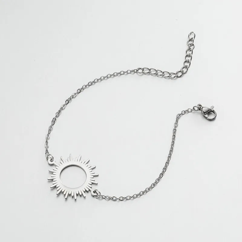 B68 - Silver Sun Bracelet  - Jewelry  from Nihao jewelry