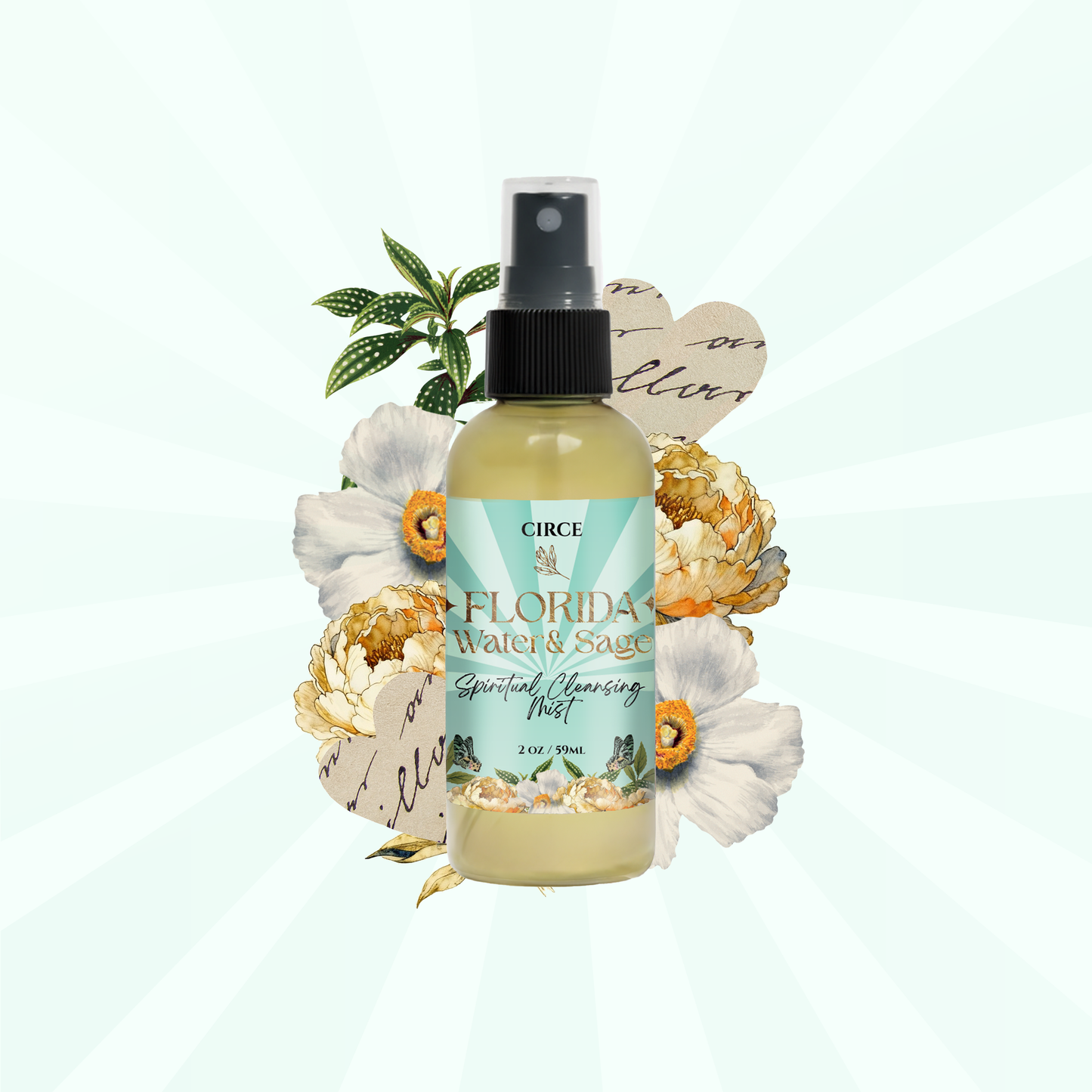 Florida Water & Sage Ritual Spray – Cleansing & Protection Mist 2 oz.