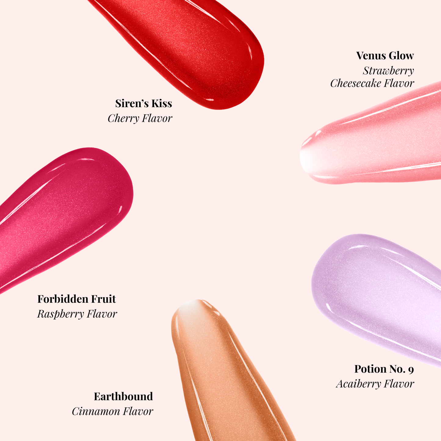 Venus Glow Strawberry Cheescake Flavored Lip gloss - Starlit Lip Glow  from Circe Boutique