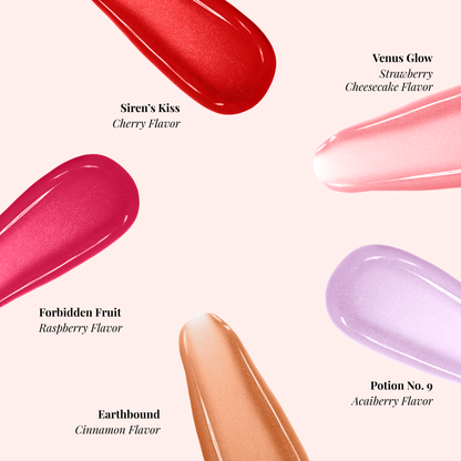 Venus Glow Strawberry Cheescake Flavored Lip gloss - Starlit Lip Glow  from Circe Boutique