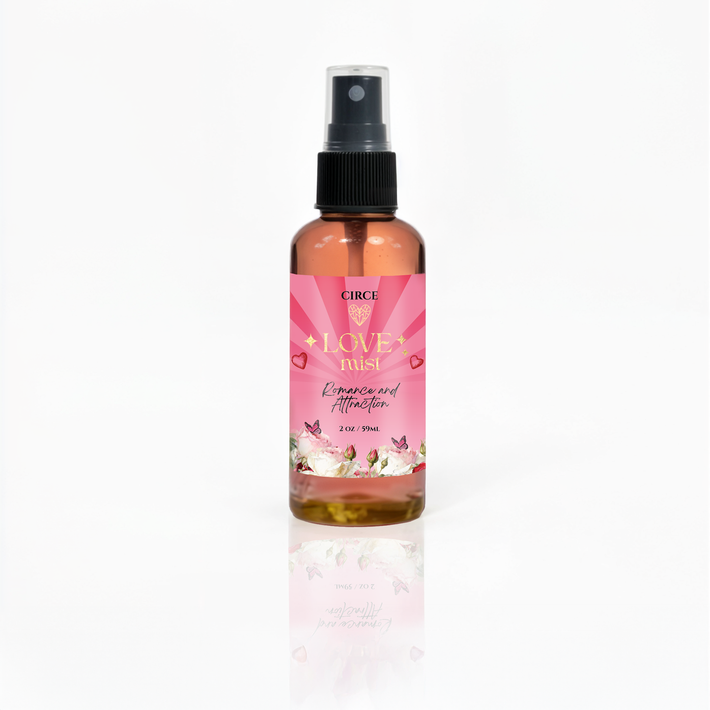 Love Mist – 2 oz Attraction & Heart Energy Spray | Rose & Jasmine