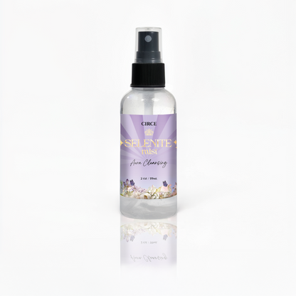 Selenite Aura Cleansing Mist – 2 oz Energy Clearing Spray | White Tea & Ginger