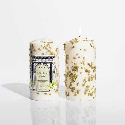 Bay Leaf Manifestation Candle — Wish Fulfillment Focus