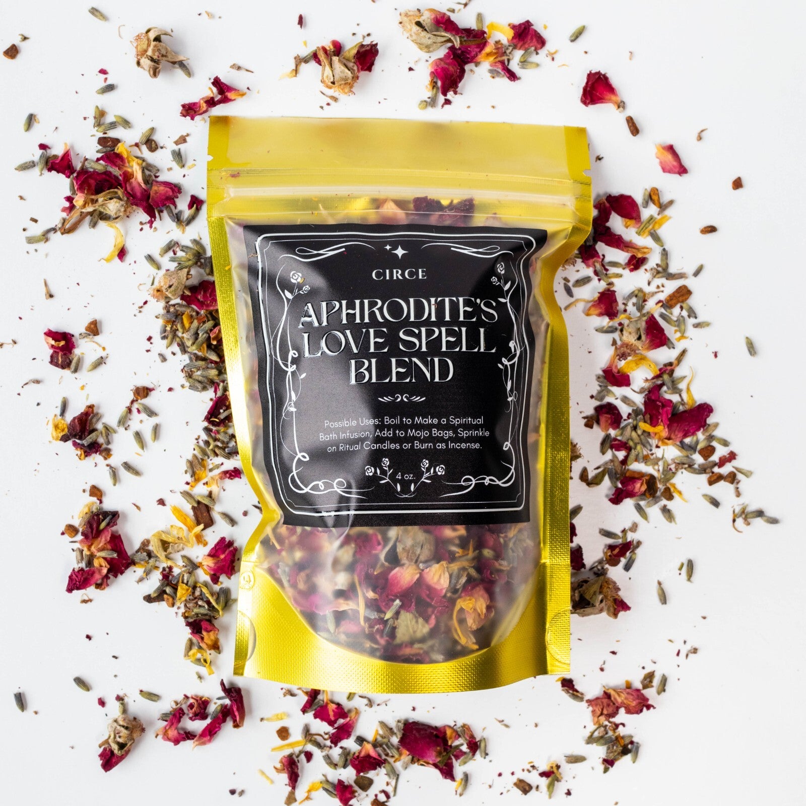Herbal Blends for Rituals & Spells - Aphrodite Love Spell Blend - Natural Herbs