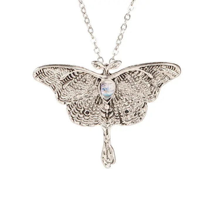 N94-Moth Necklace - Silver - Jewelry  from Benjamin International