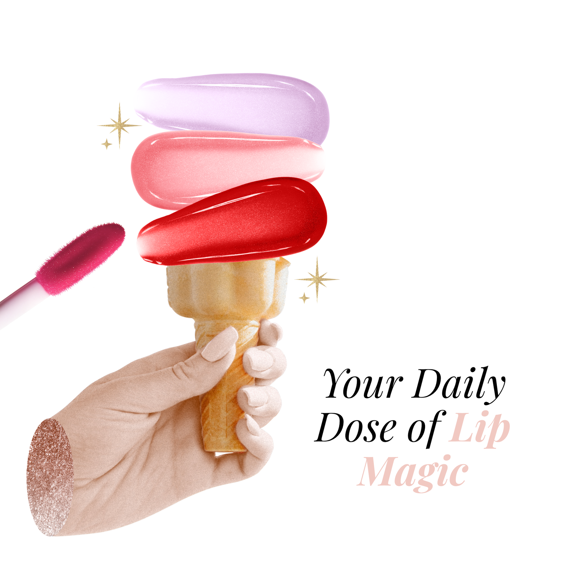 Venus Glow Strawberry Cheescake Flavored Lip gloss - Starlit Lip Glow  from Circe Boutique