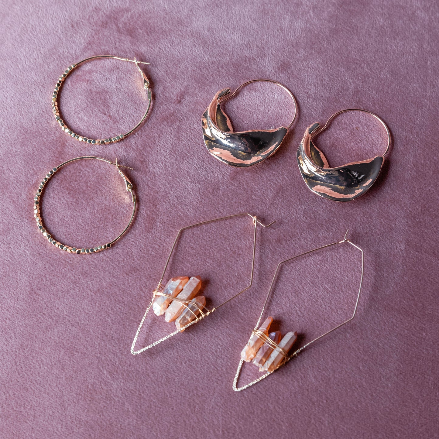 Bead Hoop Earrings - Jewelry  from CirceBoutique