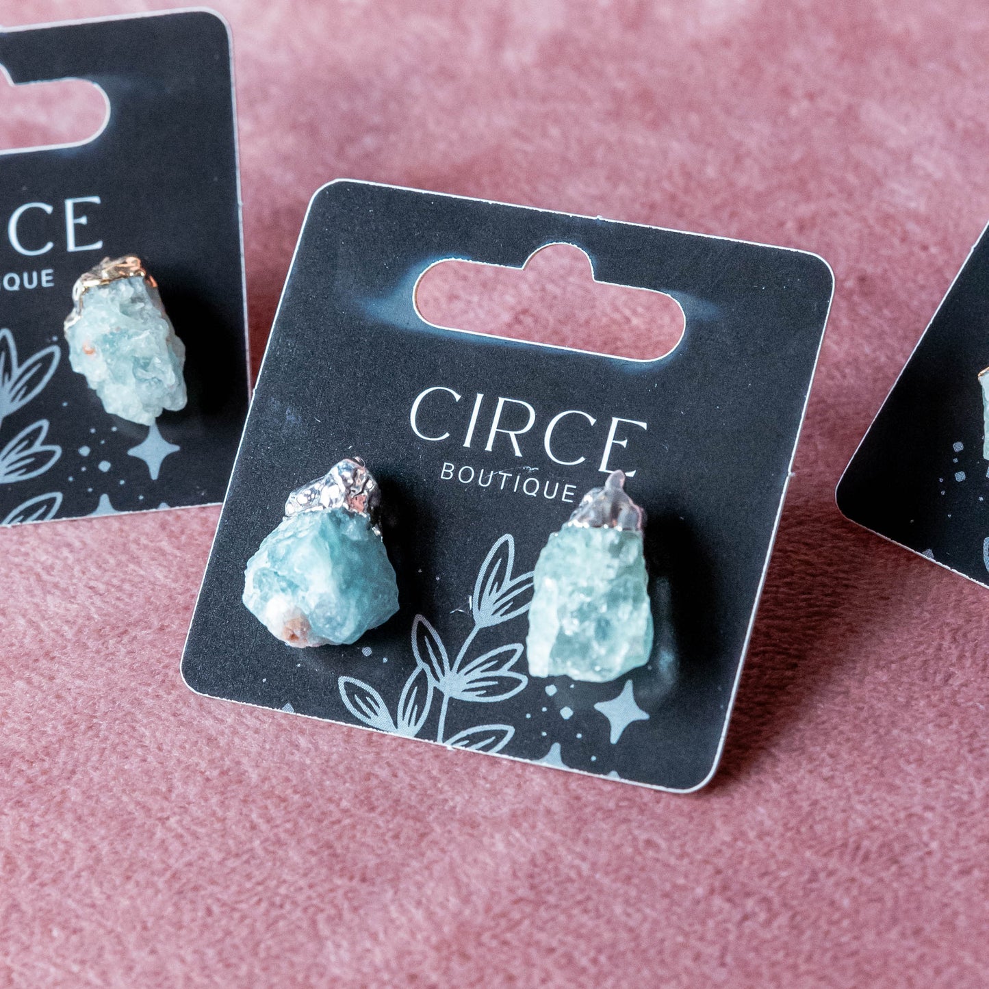 Aquamarine Stud Earrings - Jewelry  from CirceBoutique