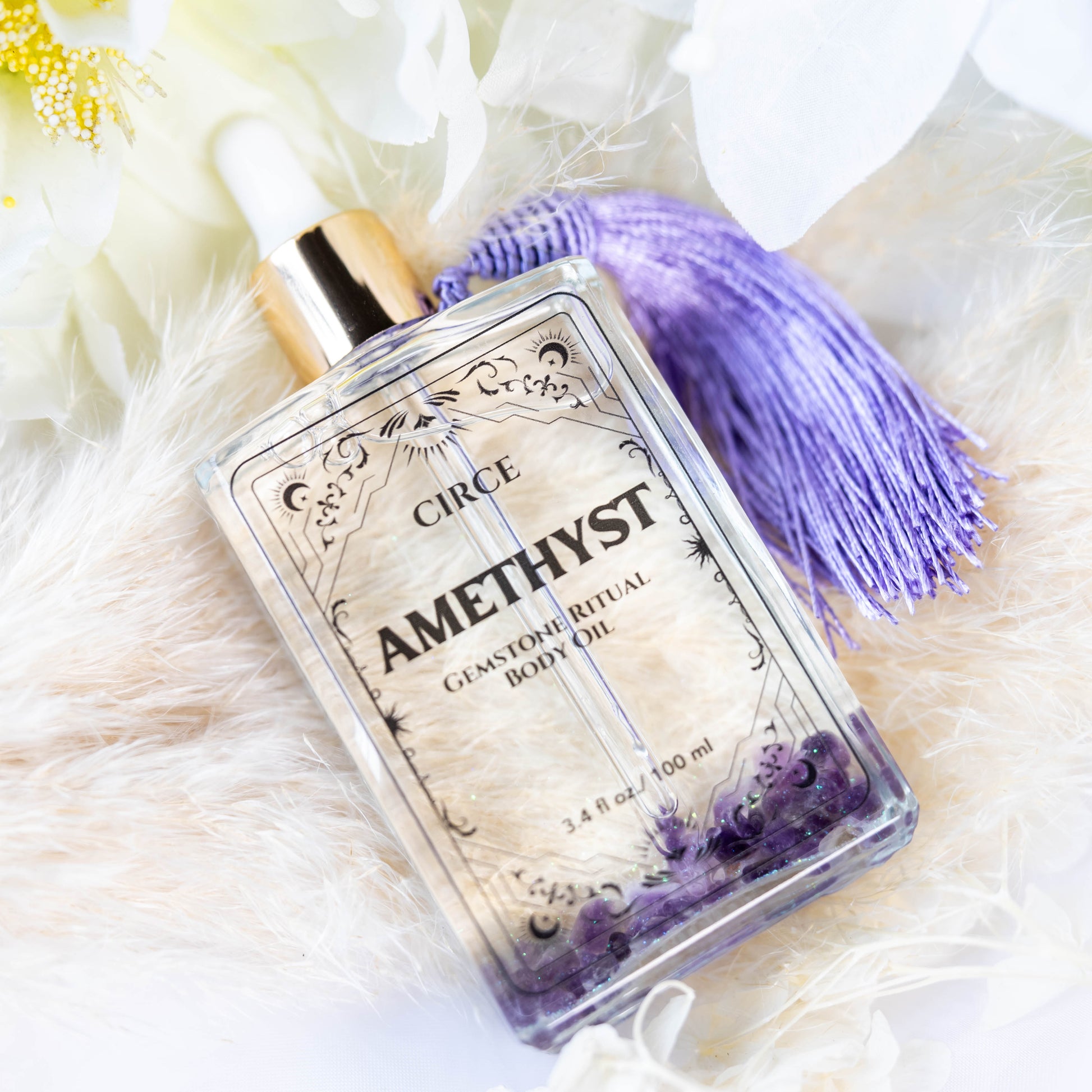 Amethyst Gemstone Oil - Face, Hair, Body and Cuticles  from Circe Boutique