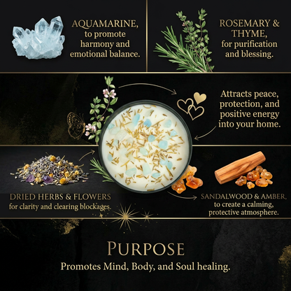 Home Blessing Candle — 8‑oz Harmony & Protection