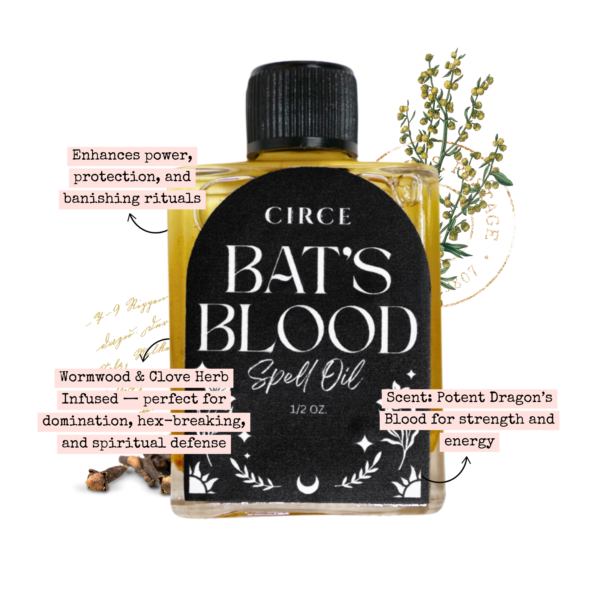 CIRCE Bat’s Blood Spell Oil 1/2 oz.  from Circe Boutique