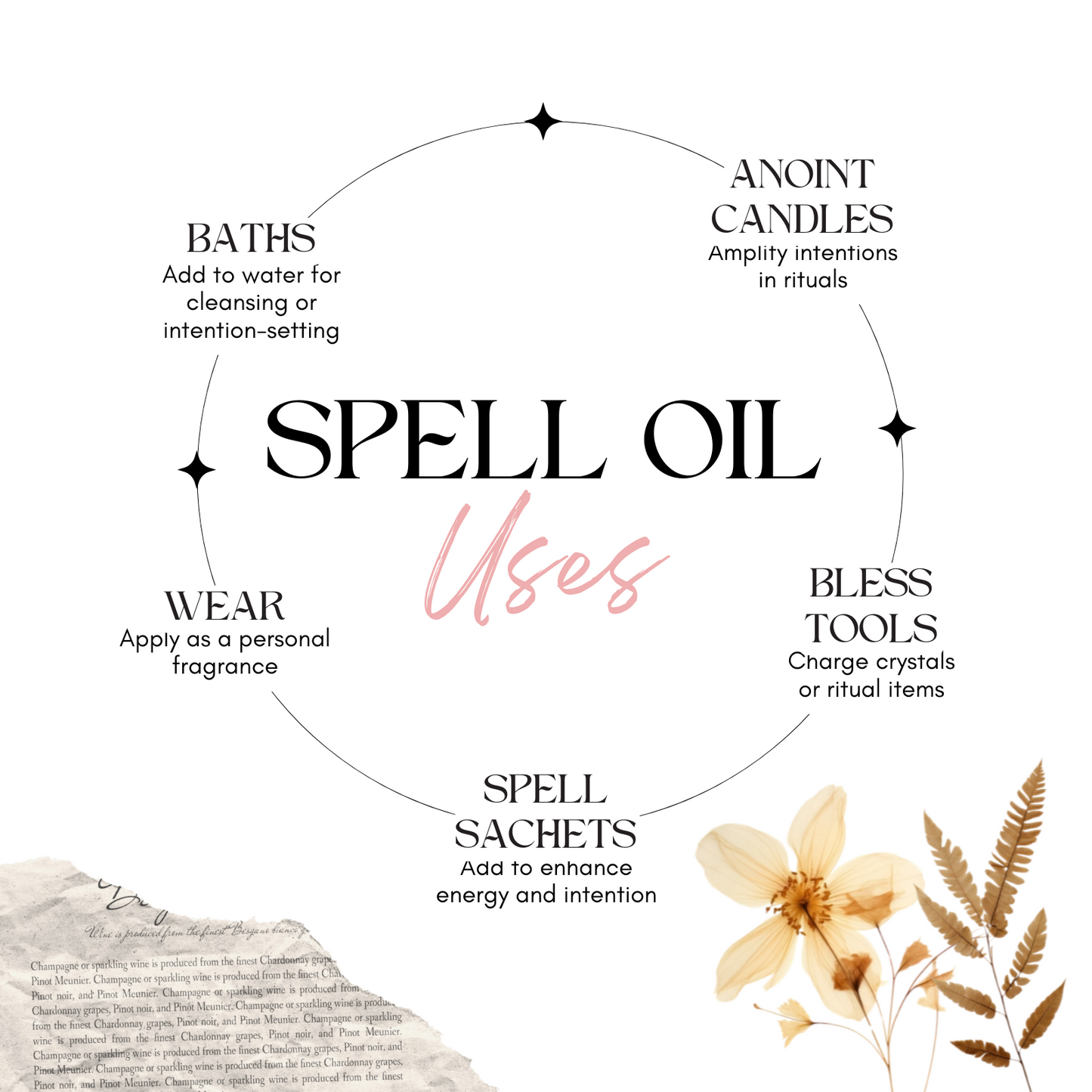 Black Magic | Spell Oil 1/2 oz  from Circe Boutique