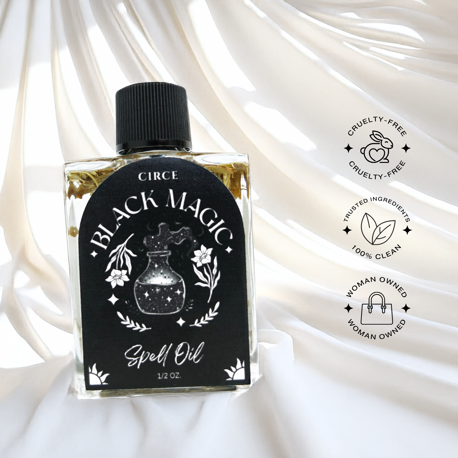 Black Magic | Spell Oil 1/2 oz  from Circe Boutique