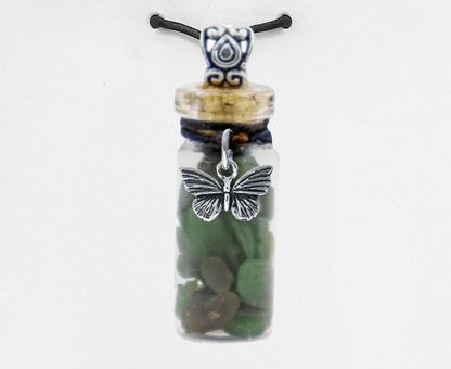New Beginnings – Green Aventurine + Butterfly Charm  from Circe Boutique