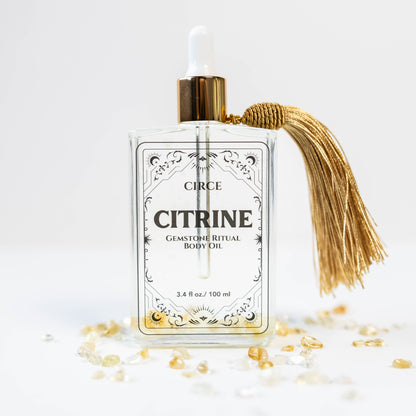 Citrine Gemstone Body oil  from Circe Boutique