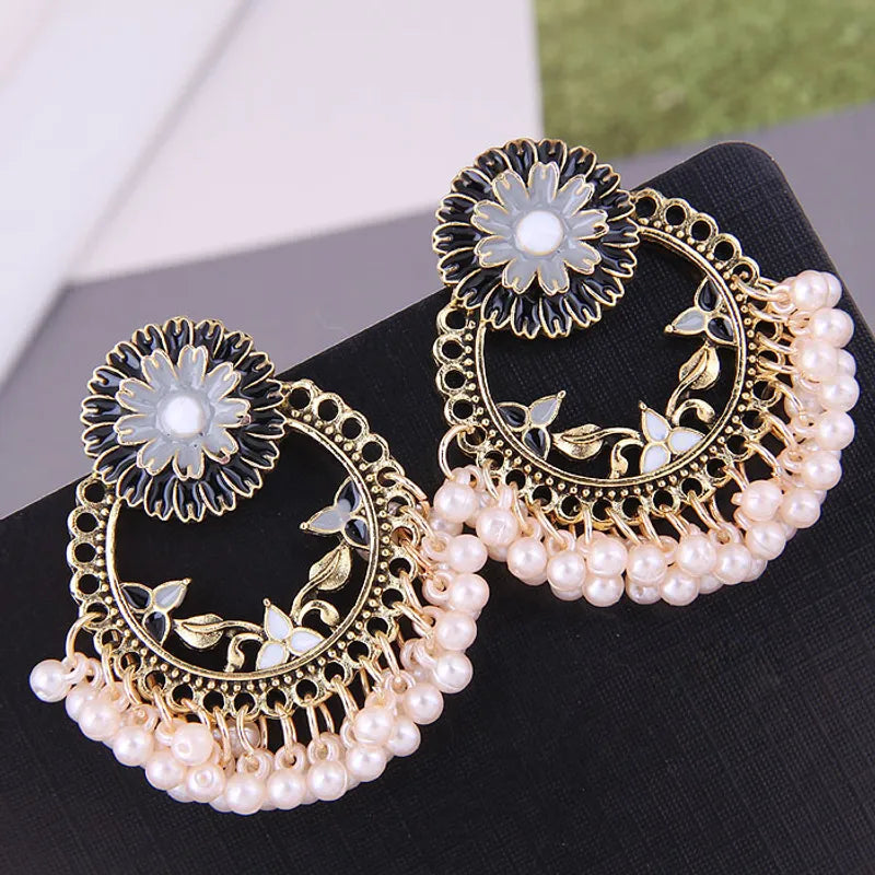 Chrysanthemum Ethnic Style Earrings  - Jewelry  from Nihao jewelry