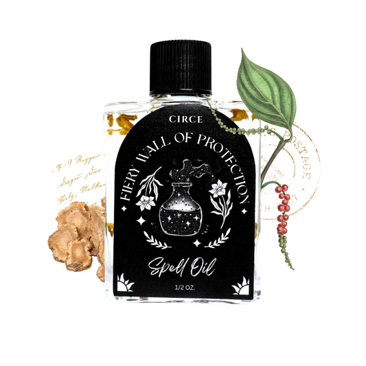 Fiery Wall of Protection | Spell Oil 1/2 oz  from Circe Boutique