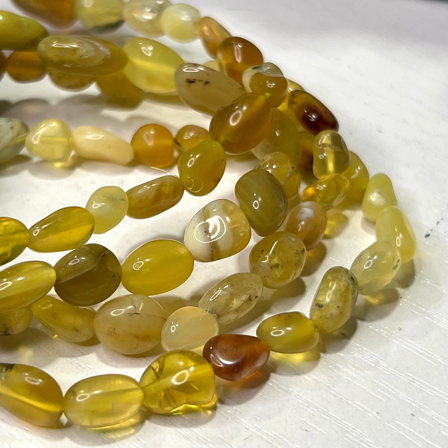 Yellow Jade Stretch Bracelet - Jewelry  from CirceBoutique