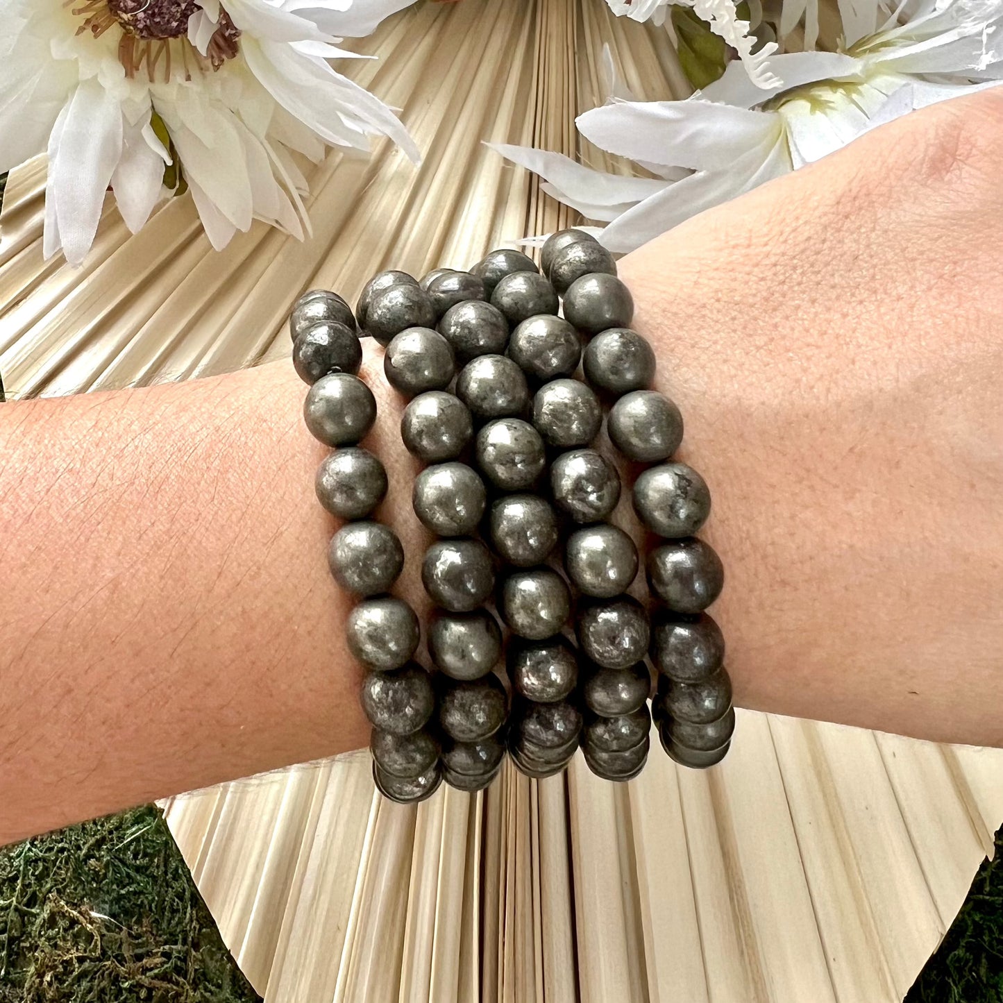 Pyrite Beads Stretch Bracelet - Jewelry  from China Wholesaler