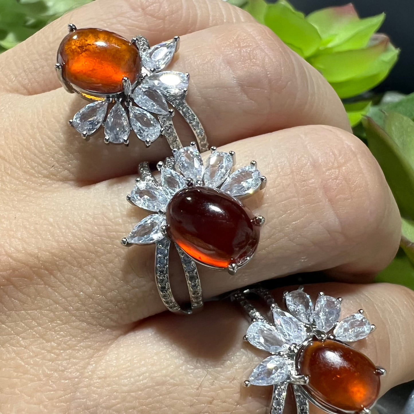 Garnet Adjustable Ring - Jewelry  from China Wholesaler