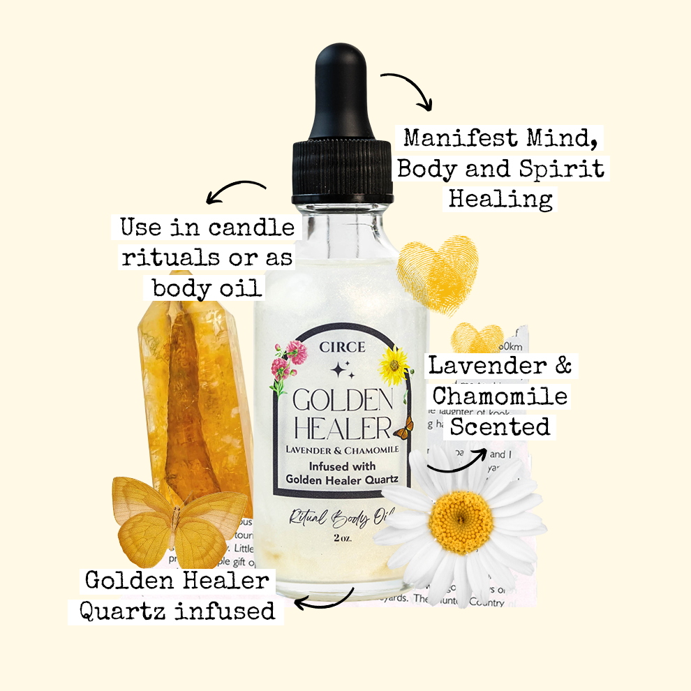 Golden Healer Ritual Body Oil 2 oz.  from Circe Boutique