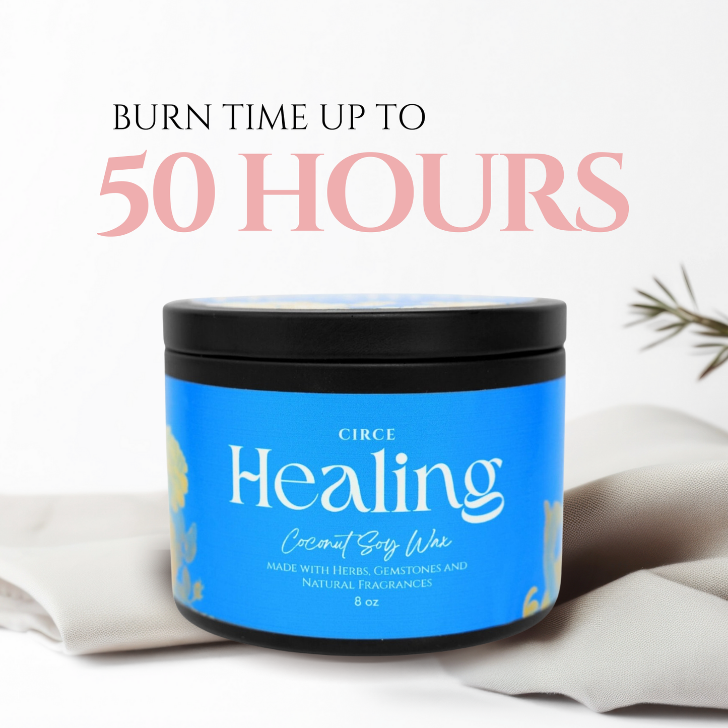 Healing | 8 oz Spell Candle  from Circe Boutique