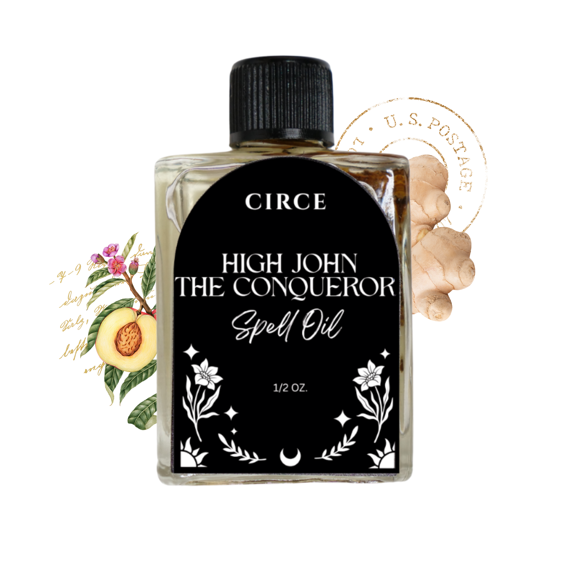 CIRCE  High John The Conqueror Spell Oil 1/2 oz.  from Circe Boutique