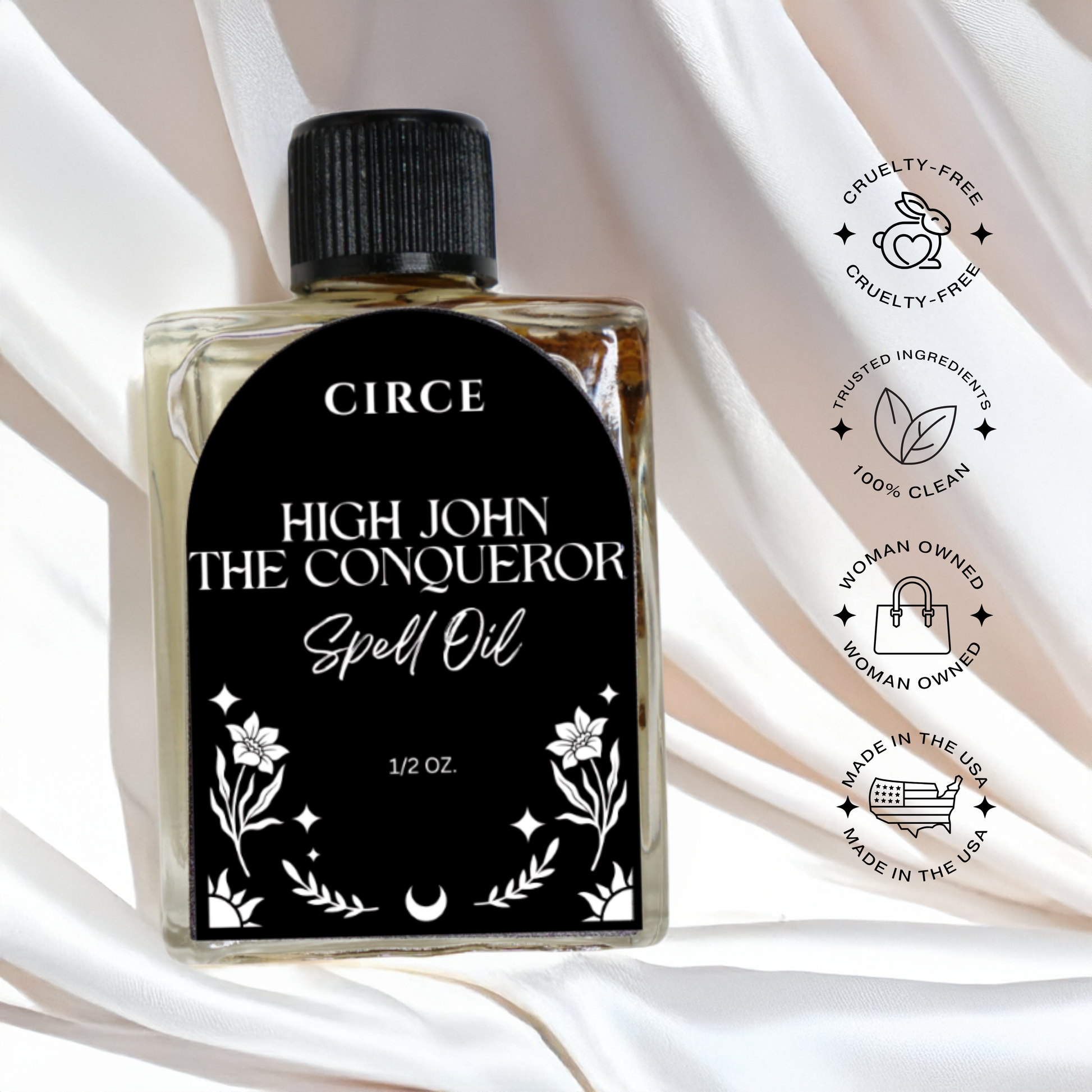 CIRCE  High John The Conqueror Spell Oil 1/2 oz.  from Circe Boutique