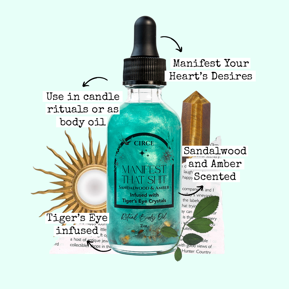 Manifest that Shit Ritual Body Oil 2 oz.  from Circe Boutique