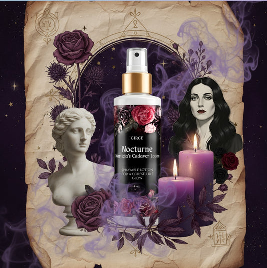 Nocturne Morticia’s Cadaver Spray Lotion – 6.7 oz Fine Mist Bottle