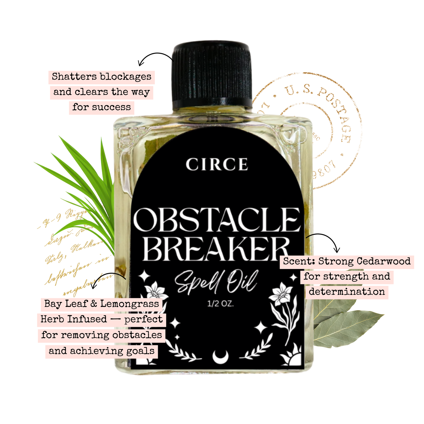 CIRCE Obstacle Breaker Spell Oil 1/2 oz.  from Circe Boutique