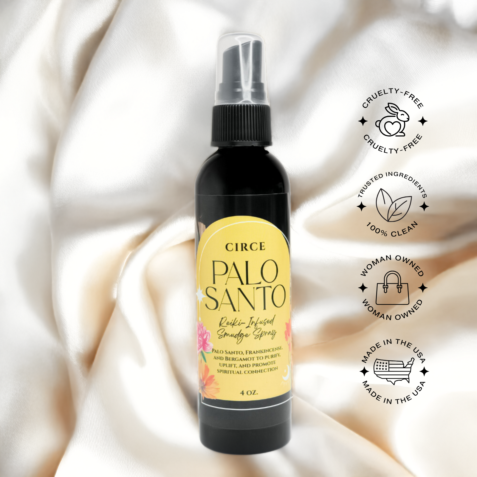 Palo Santo Smudge Spray | 4 oz  from Circe Boutique