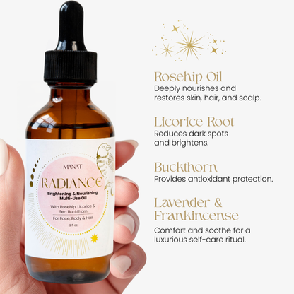 Radiance - Brightening and Nourishing Multi-Use Oil 2 oz  from Manat Beauty