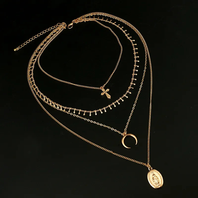 N69-Layered Religious Necklaces - Jewelry  from Nihao jewelry
