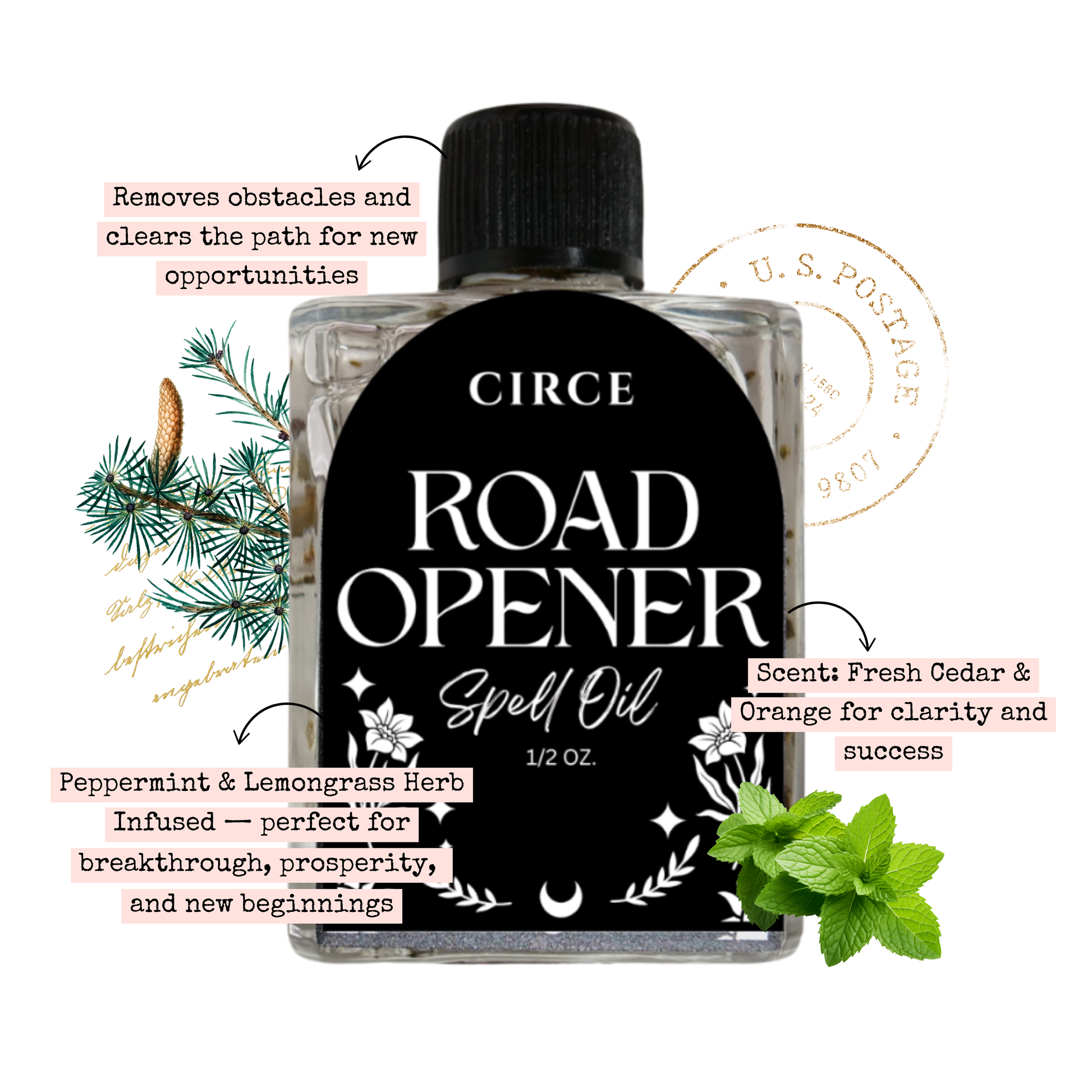 CIRCE Road Opener Spell Oil 1/2 oz.  from Circe Boutique