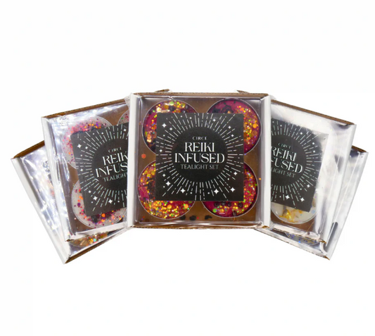 Reiki-Infused Tealight Candle Set – 4 Pieces Candle from Circe Boutique