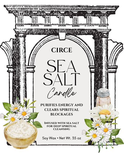 Sea Salt Cleansing Candle — Purifying Space & Energy