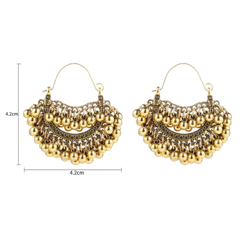 E73-Vintage Ethnic Hoop Earrings - Jewelry  from Nihao jewelry