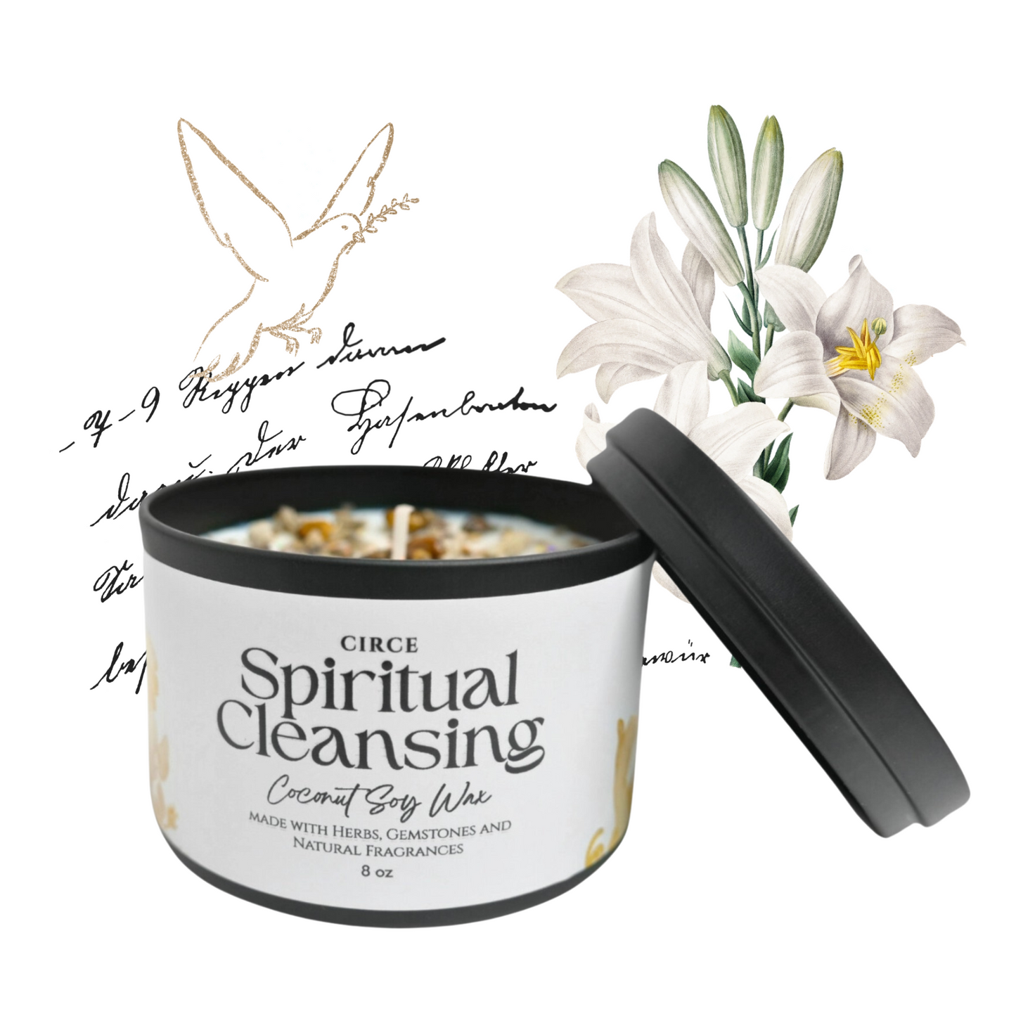 Spiritual Cleansing | 8 oz Spell Candle  from Circe Boutique