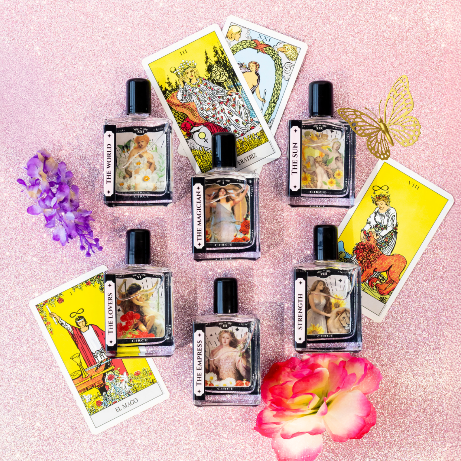 The Sun - Tarot Inspired Bundle | Apple, Daisy & Pink Peony  from Circe Boutique