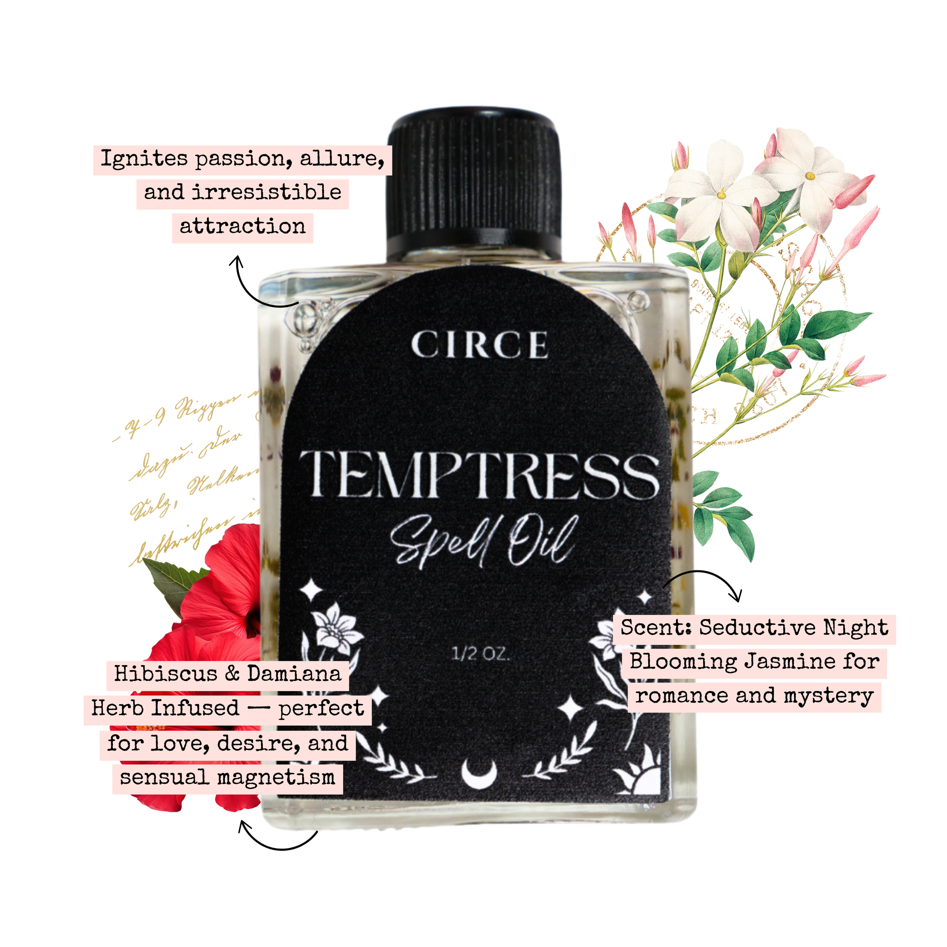 CIRCE  Temptress Spell Oil 1/2 oz.  from Circe Boutique