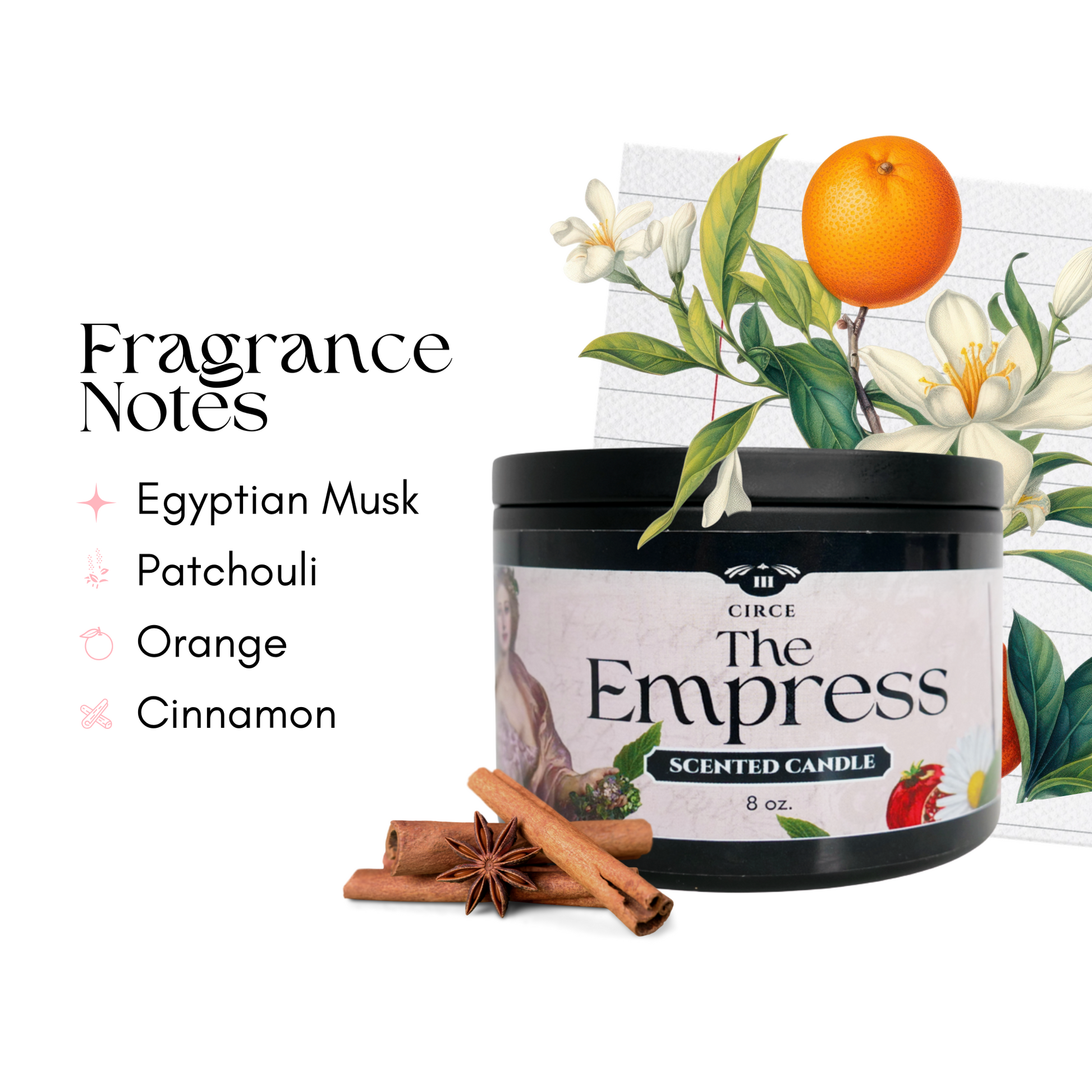 The Empress - Tarot Inspired Scented Candle 8 oz.  from Circe Boutique