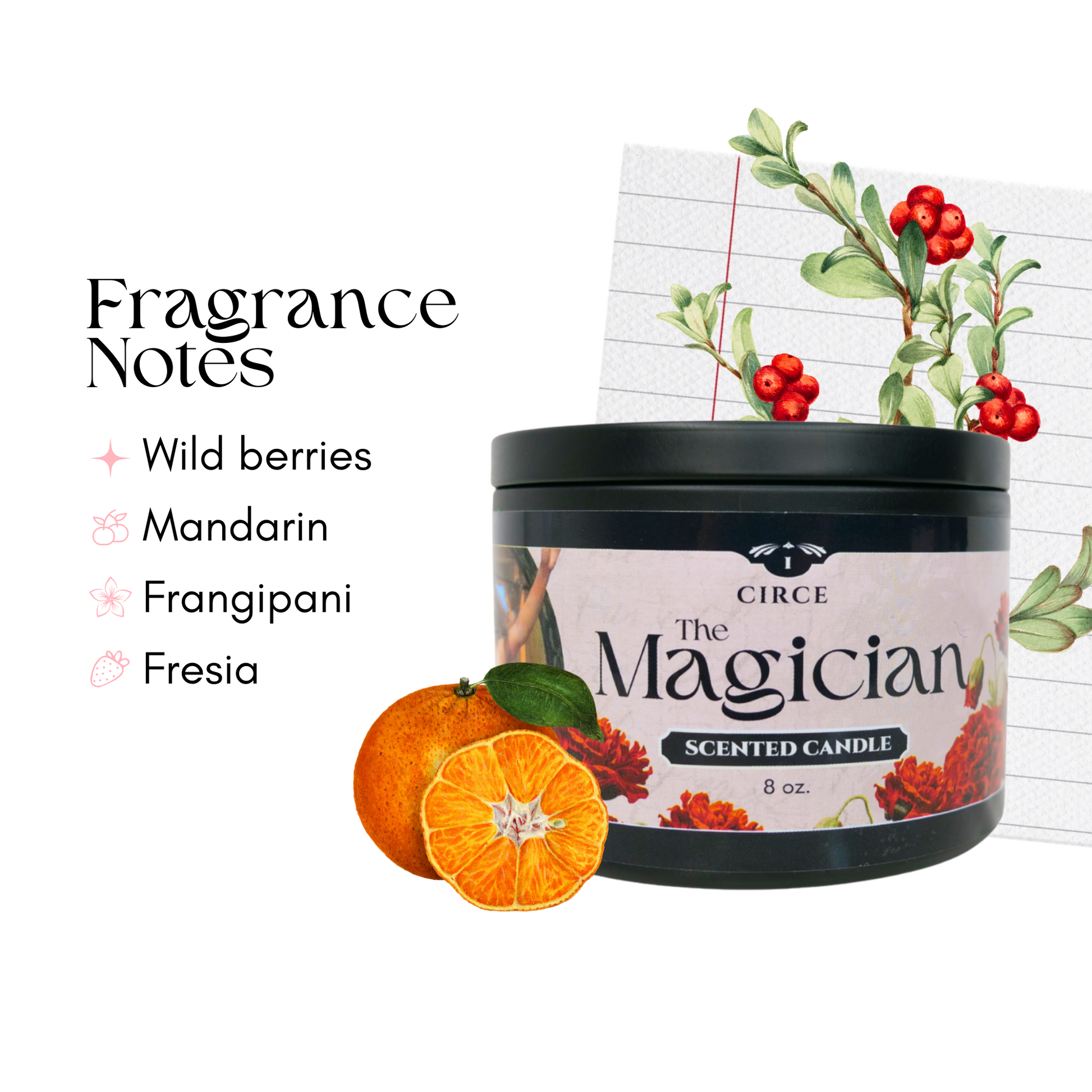 The Magician - Tarot Inspired Scented Candle 8 oz  from Circe Boutique