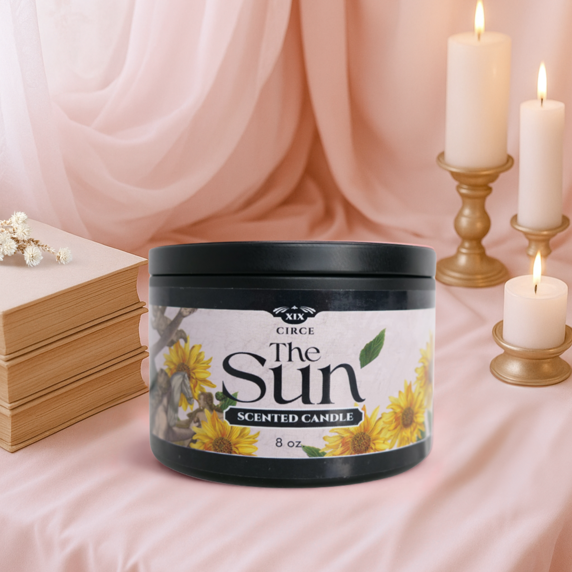 The Sun - Tarot Inspired Scented Candle 8 oz.  from Circe Boutique