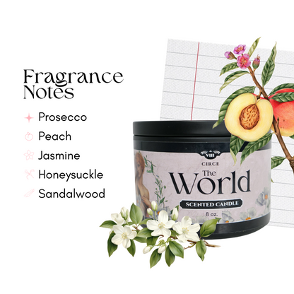 The World - Tarot Inspired Scented Candle 8 oz.  from Circe Boutique