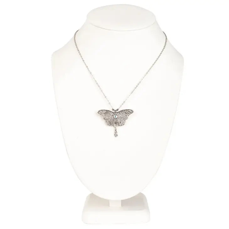 N94-Moth Necklace - Silver - Jewelry  from Benjamin International