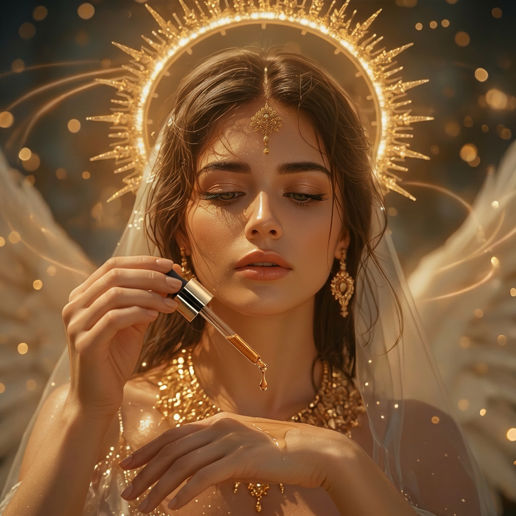 Midas Touch Gilded Anointing Oil – Amber Musk & Saffron Ritual Oil