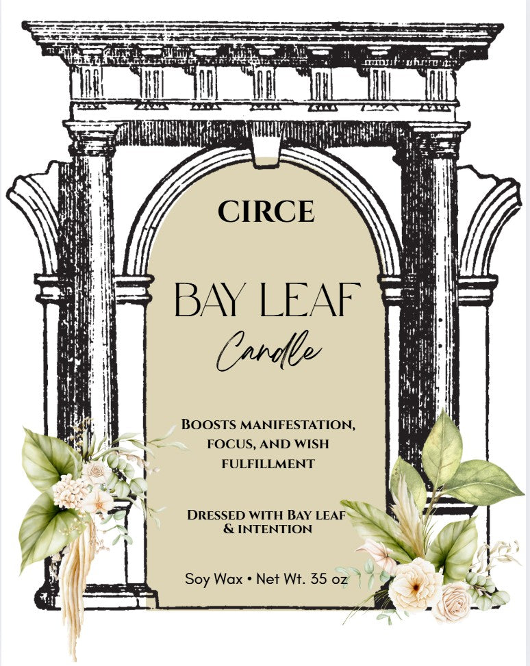 Bay Leaf Manifestation Candle — Wish Fulfillment Focus